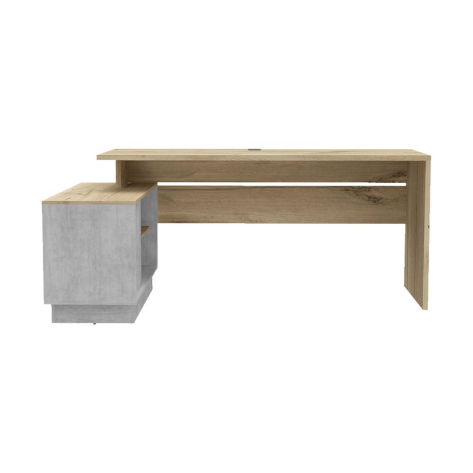 Escritorio L C/2 Entrepaños Madera Café Madera Excelsior