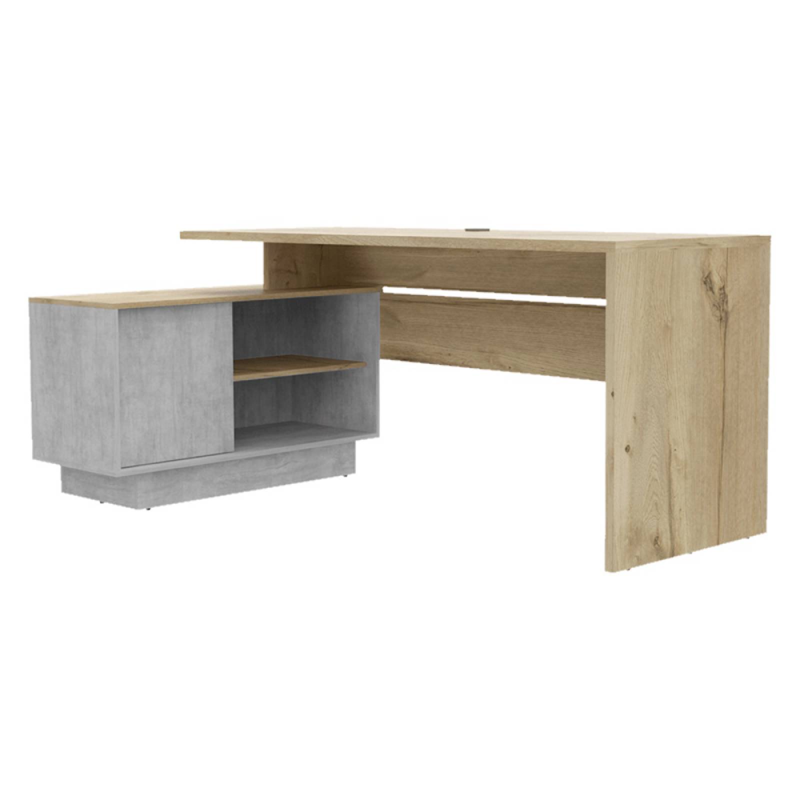 Escritorio L C/2 Entrepaños Madera Café Madera Excelsior