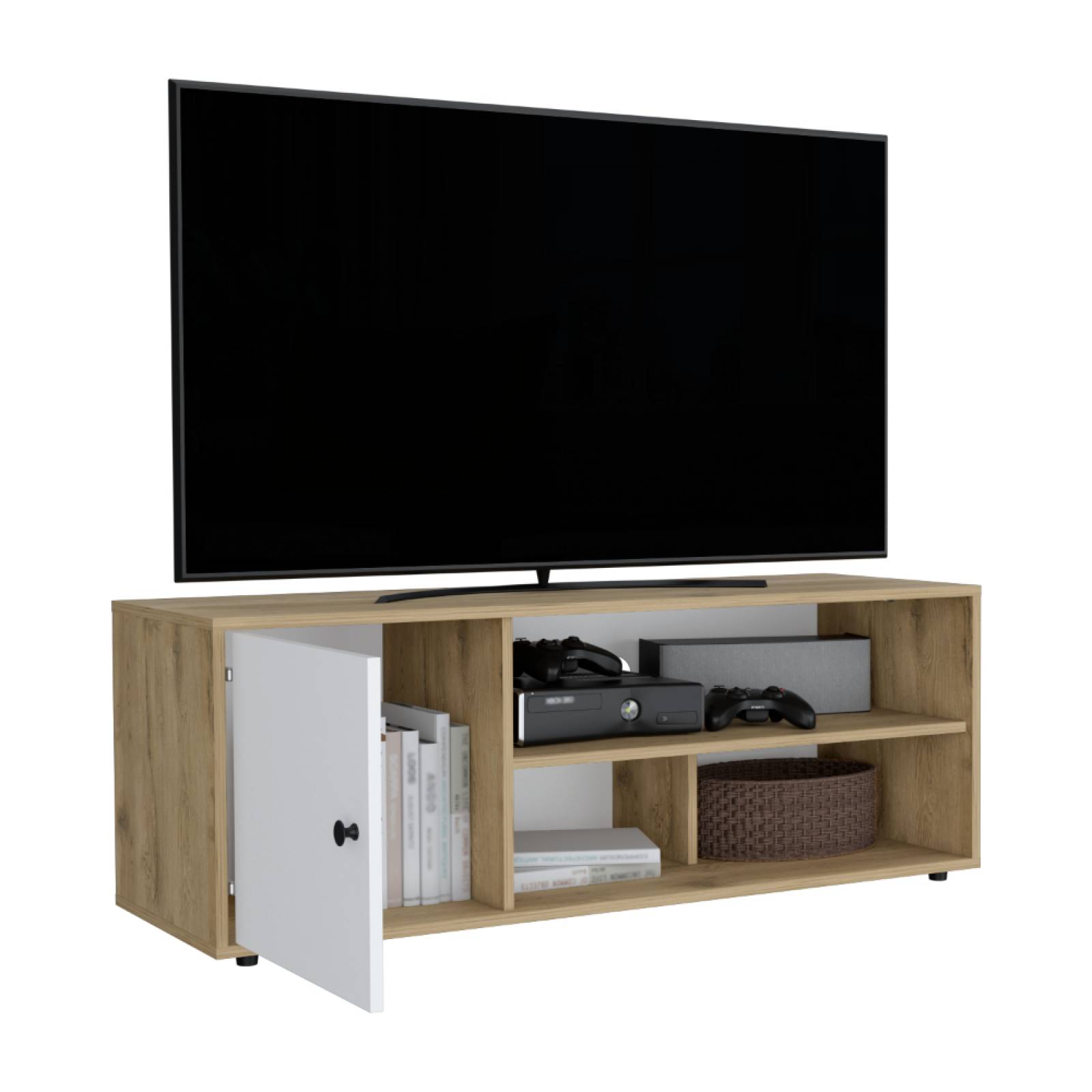 Mueble Mesa Para Tv Hasta 55" Noah Macadamia Excelsior