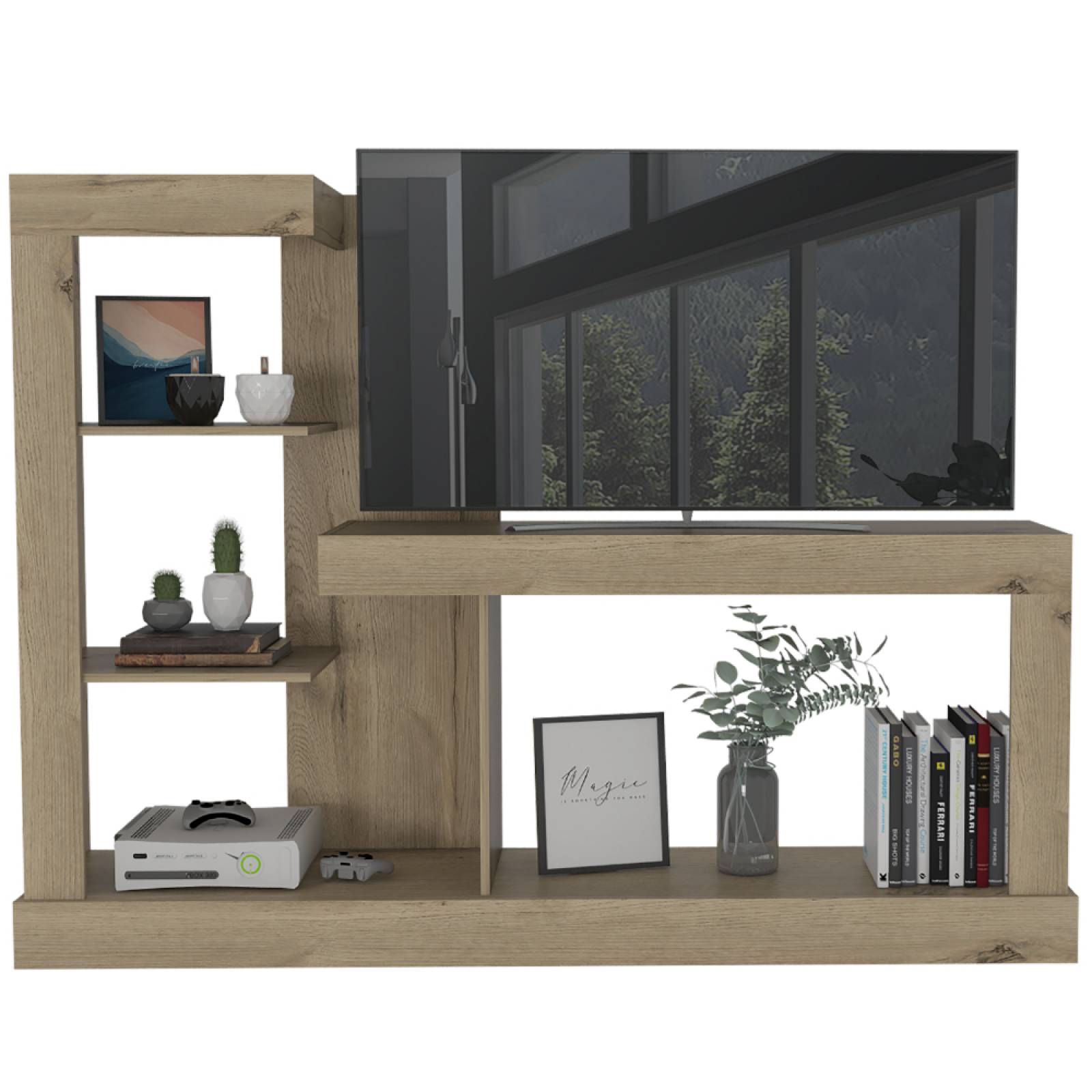 Mueble Mesa Minotti P/ Tv 55pulg Duna Madera Excelsior
