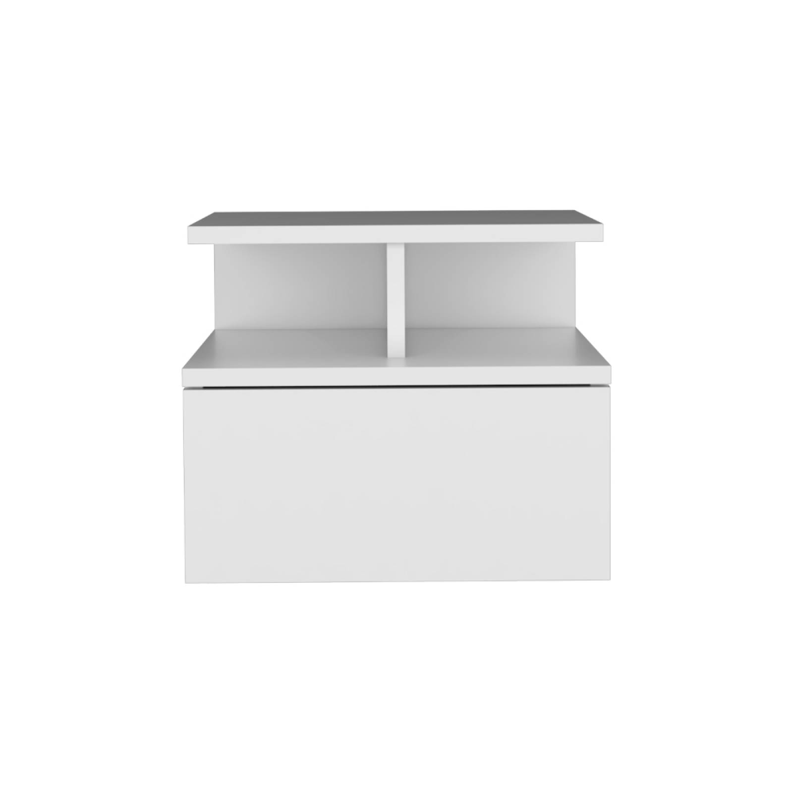 Mesa Noche Flotante Blanco Diseño Moderno Excelsior