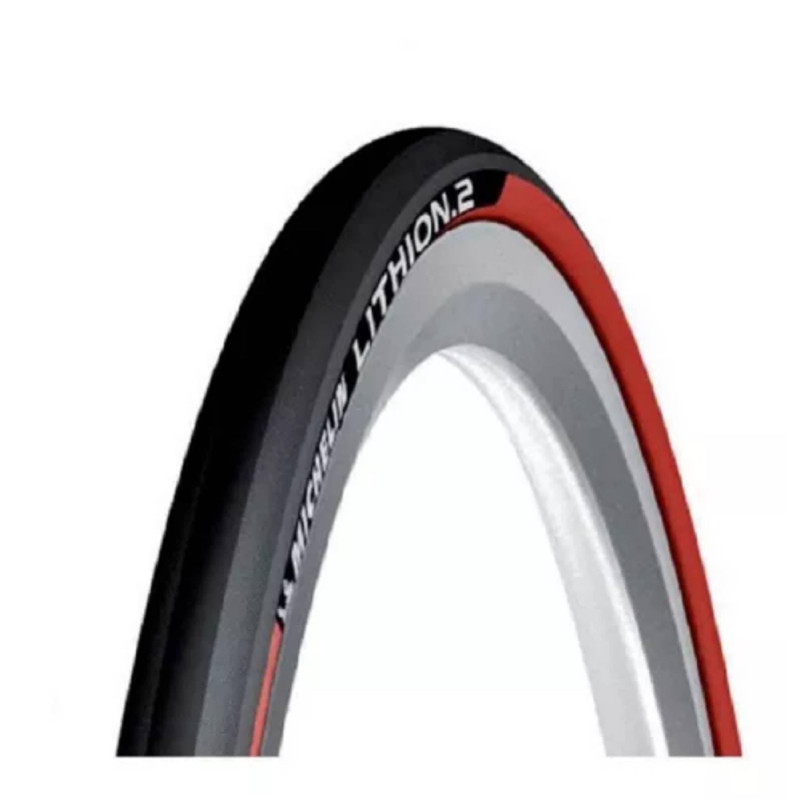 Llanta Michelin Bicicleta Ruta 700x23c Lithion2 Rojo