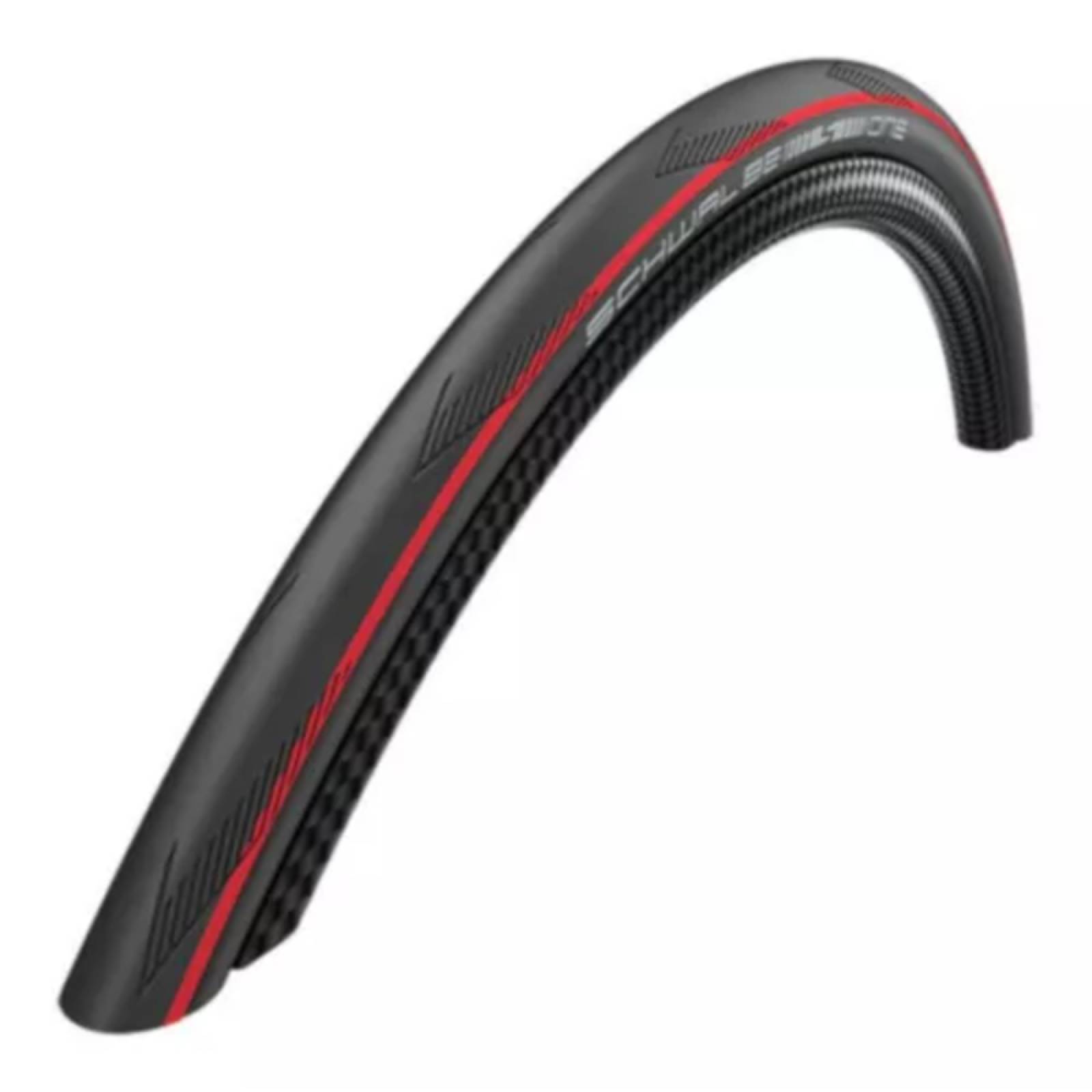 Llanta Bicicleta 700x25c One Doblable Negro Rojo Schwalbe.