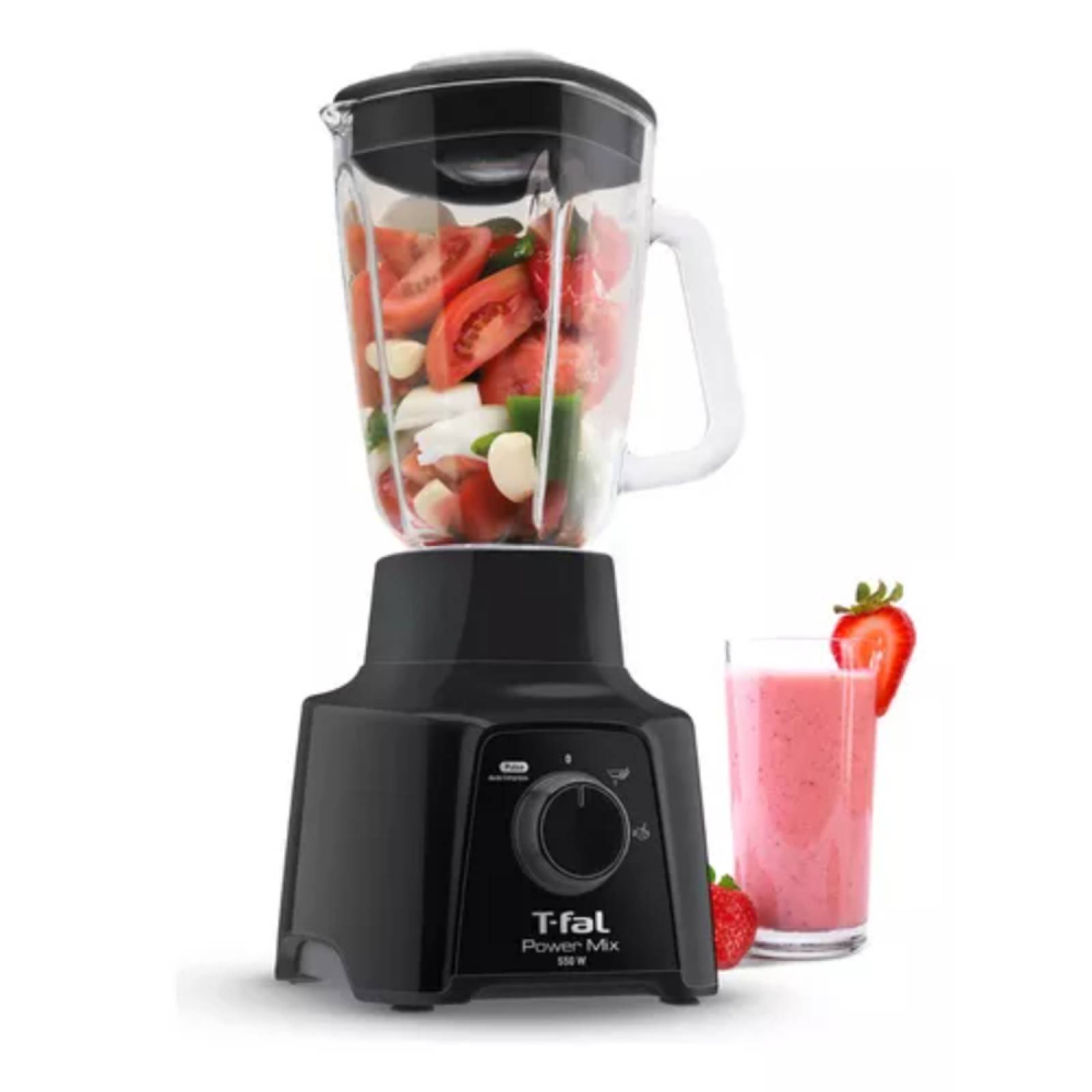 Licuadora 1.25L Vaso Vidrio Power Mix LN2838MX-NEGR Tfal.