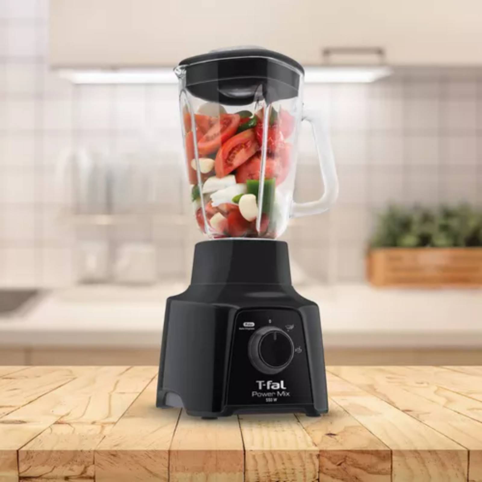 Licuadora 1.25L Vaso Vidrio Power Mix LN2838MX-NEGR Tfal.