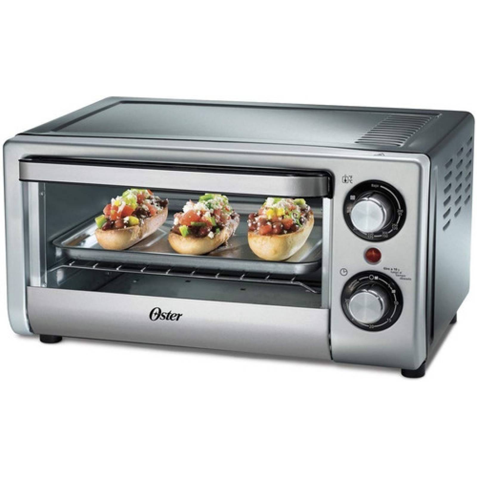 Horno De Mesa Eléctrico Oster Compact Tssttv10l 10l Plata 127v