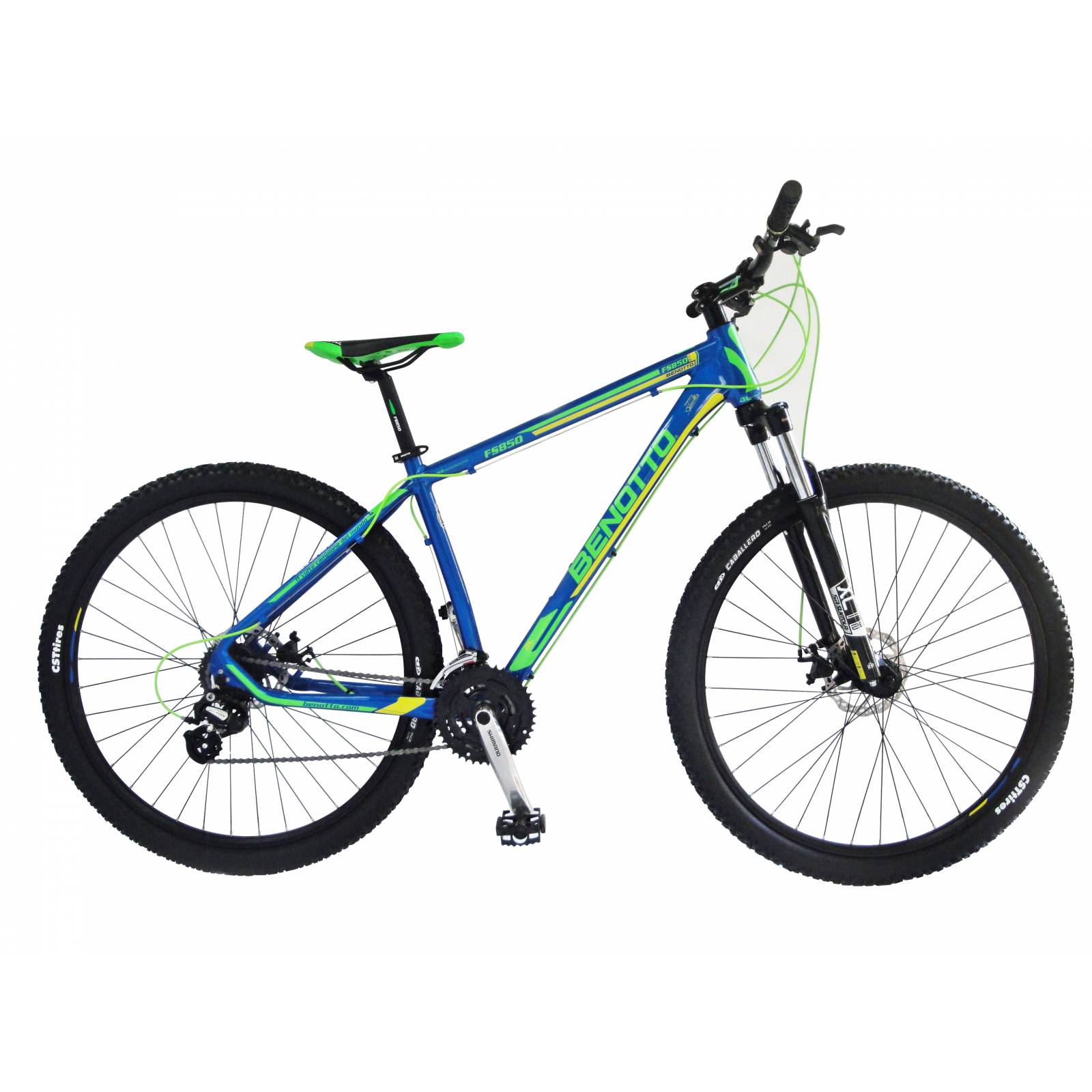 Bicicleta Benotto FS-850 Aluminio R29 24V Shim Az Med-Gde