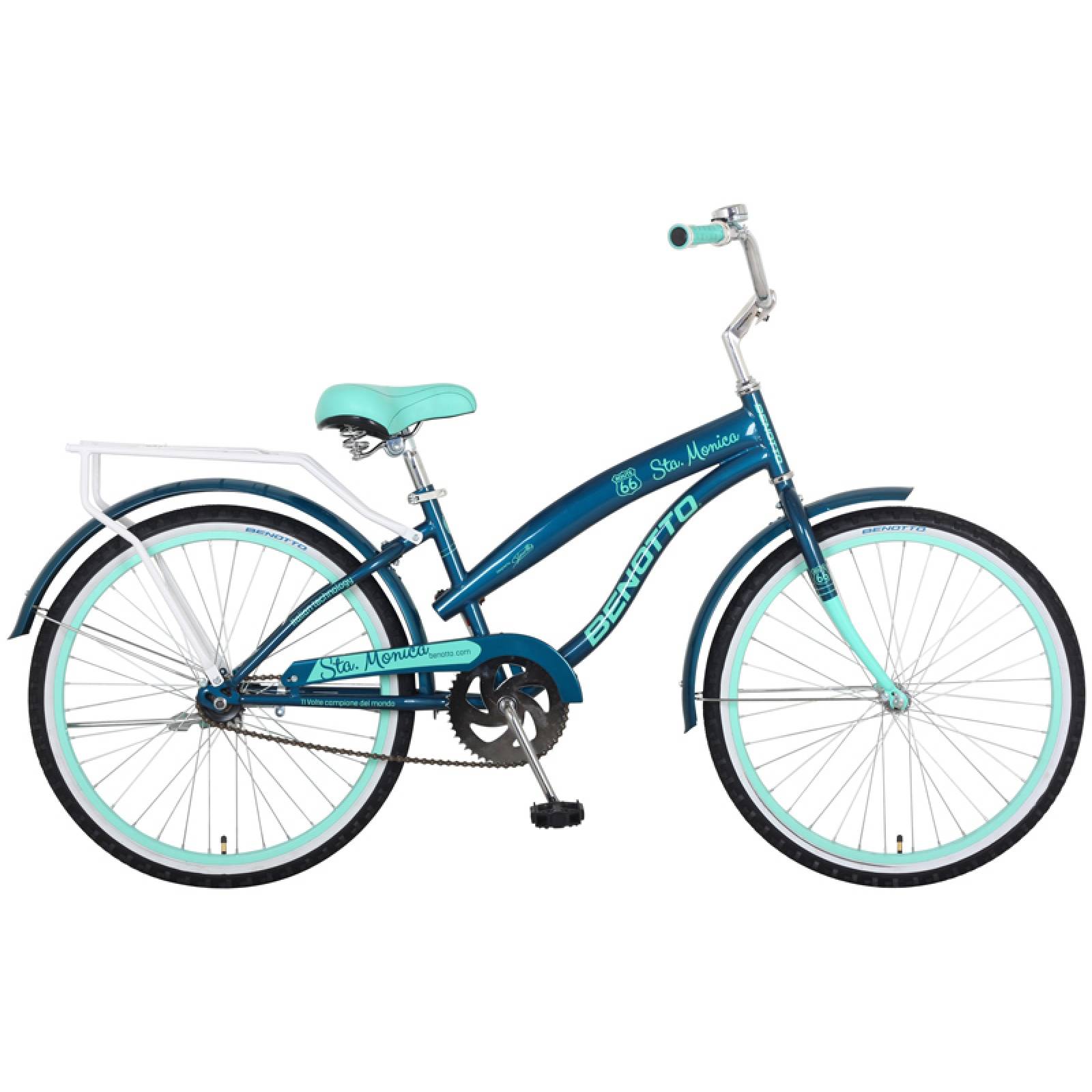 Bicicleta Benotto Sta. Monica Acero R24 1V Dama Azul