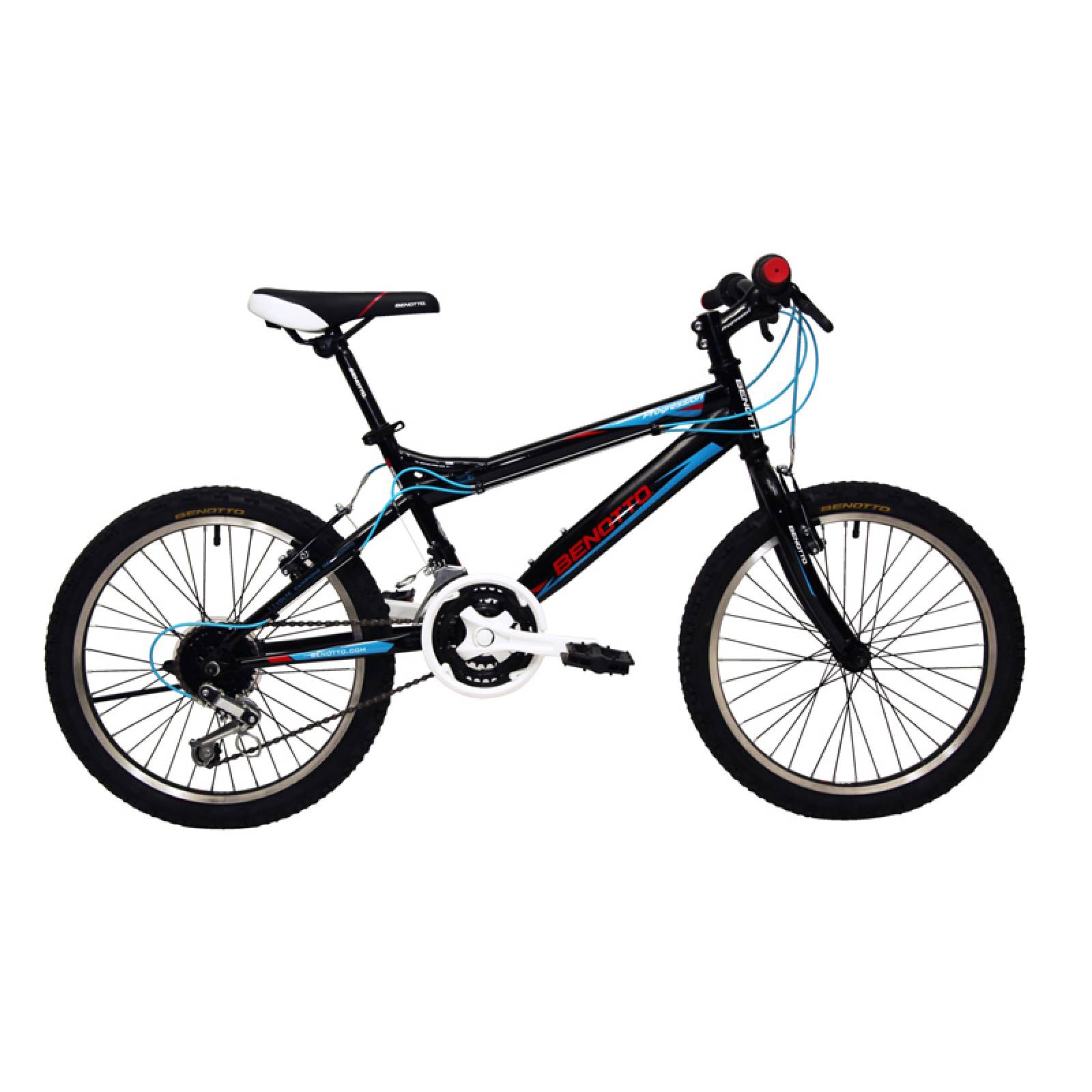 Bicicleta Benotto Progression MTB Acero R20 21V Niño Azul