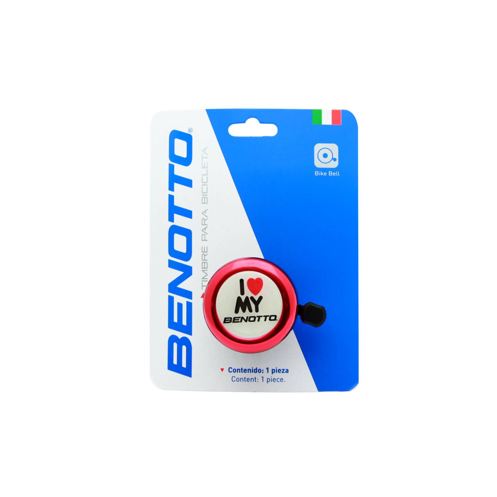 Timbre BENOTTO 45A-01 "I Love My BENOTTO" Rojo