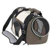 Transportadora Tela Doble Puerta Grande Perro Fancy Pets
