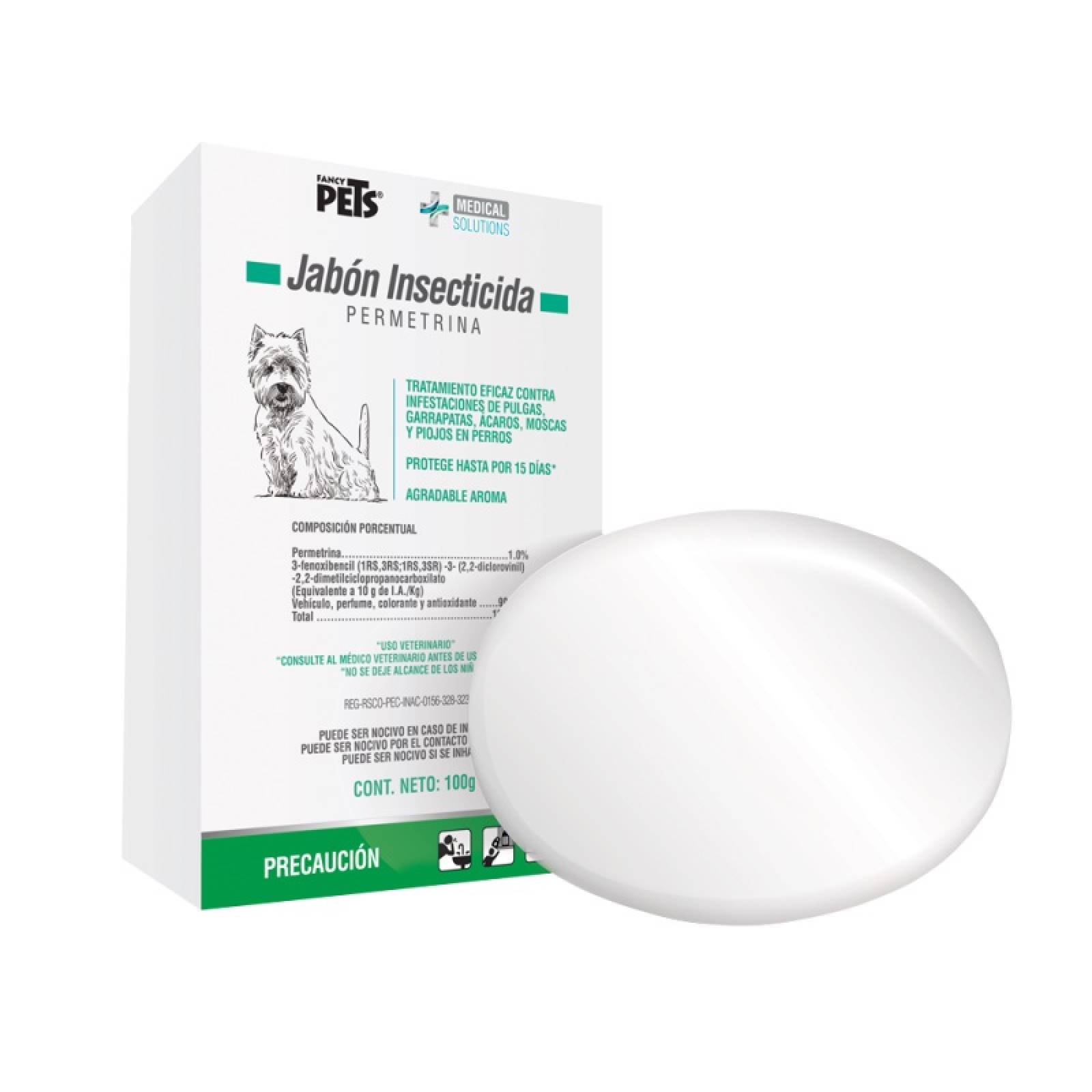 Jabón Insecticida Baño Garrapatas Pulgas P/ Perro Fancy Pets