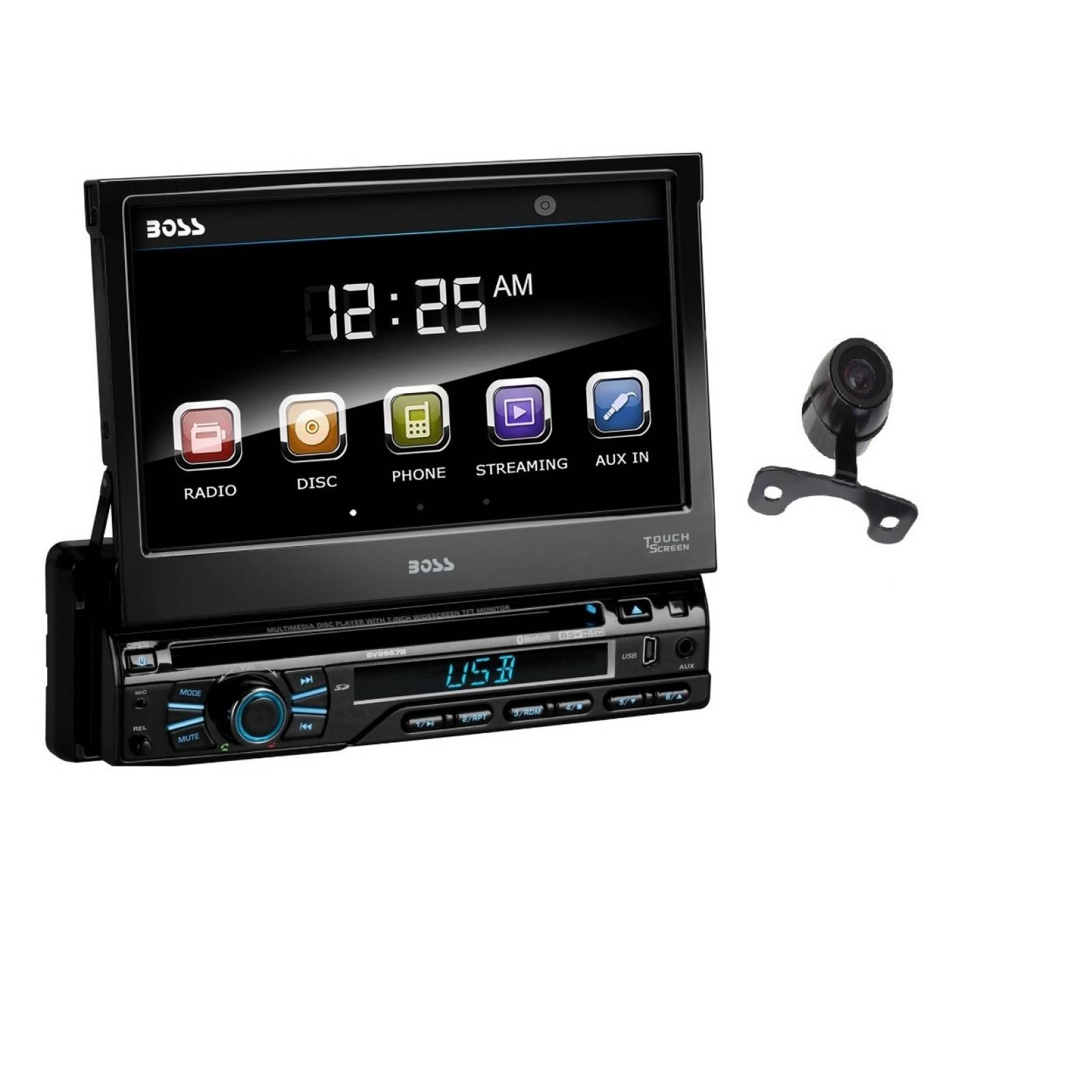 Pantalla Boss 1 Din Bv9967b Dvd Usb Bluetooth + Camara
