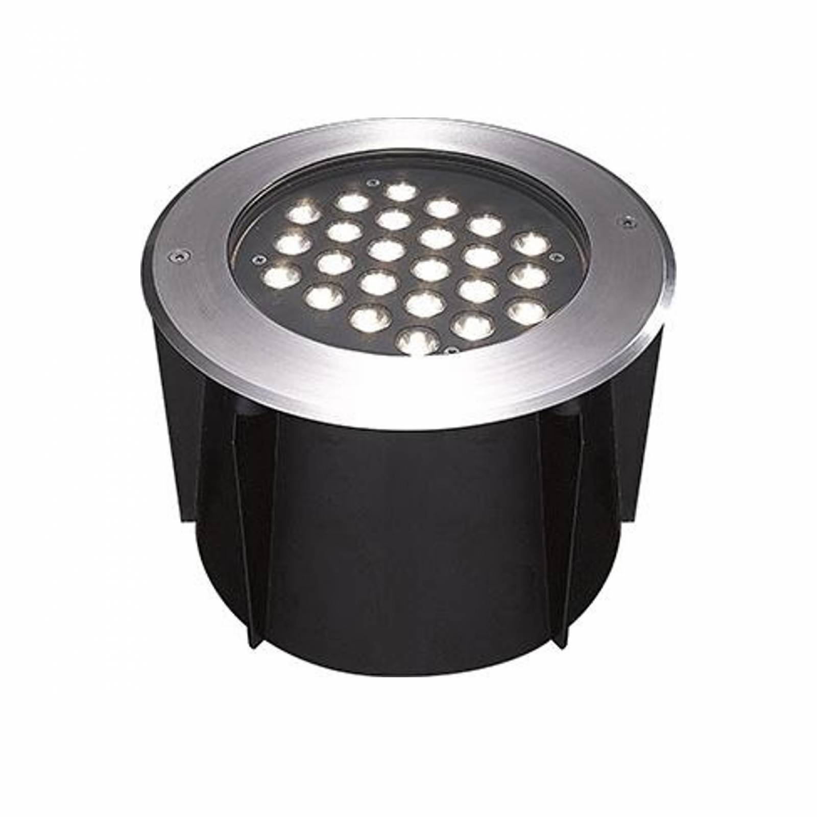 Lampara Led Exterior De Piso Empotrado Redondo 24w Calux