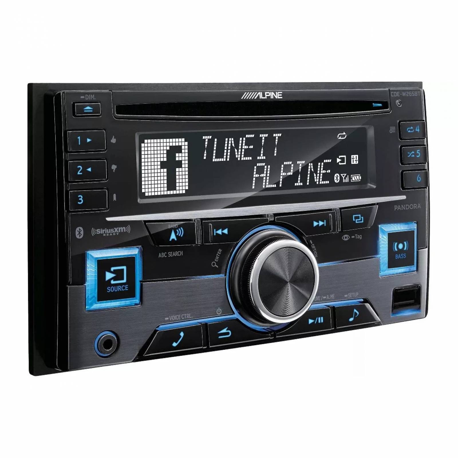 Autoestereo Doble Din Alpine Cdew265bt Bluetooth Usb Iphone