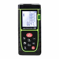 Buscador De Rango De Rango Láser Profesional 131Ft / 40M Dispositivo De Medición Láser De Alcance Láser De Mano, Herramienta De Medición Digital Para Distancia, Área, Cálculo De Capacidad De Volumen,green