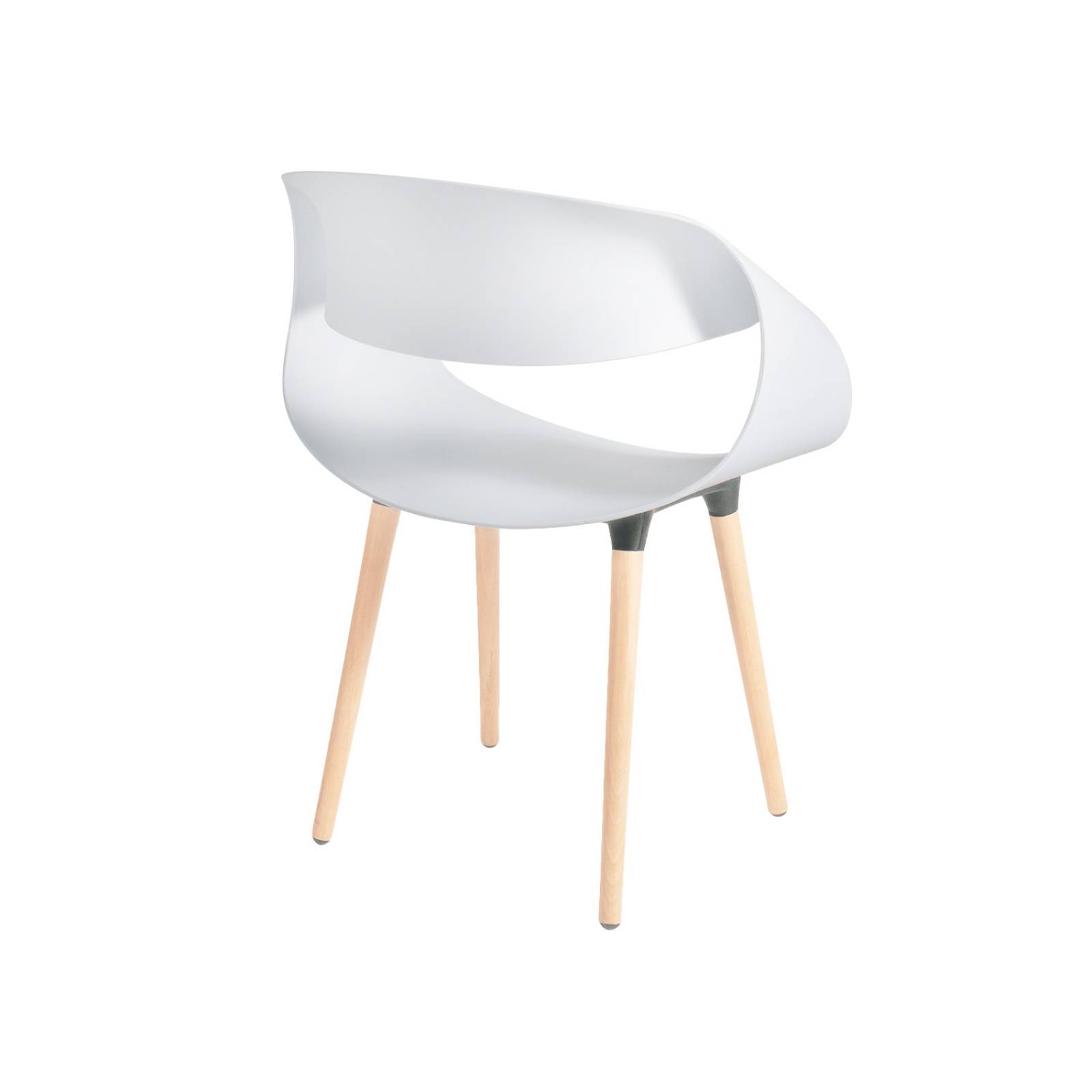 Silla Calgary - Madera / Blanco