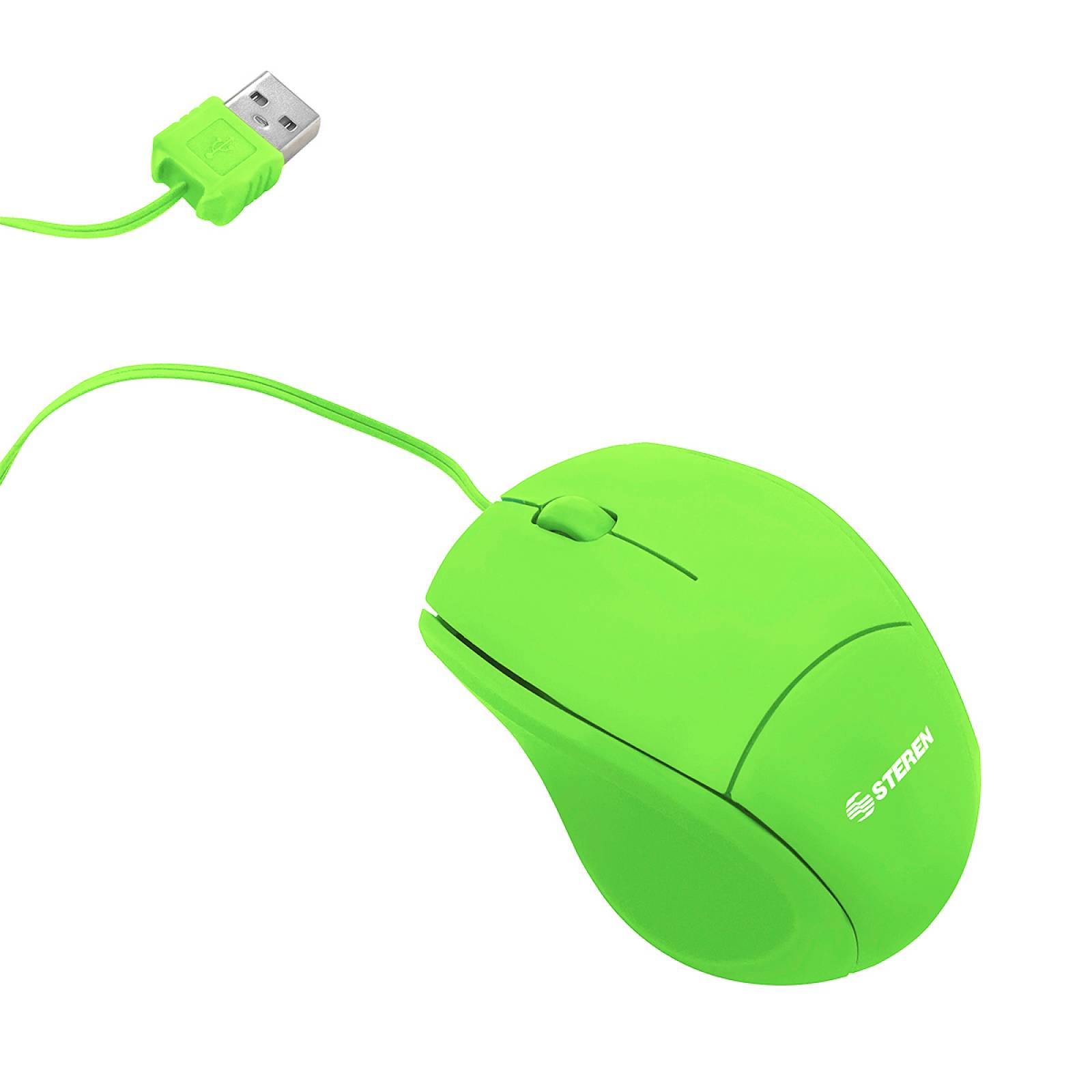 Steren Mini mouse USB Verde