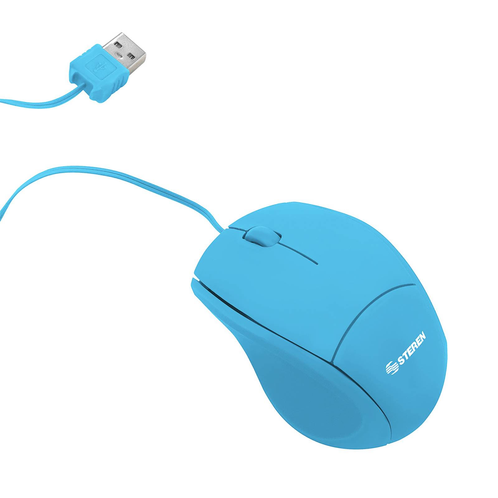 Steren Mini mouse USB Azul