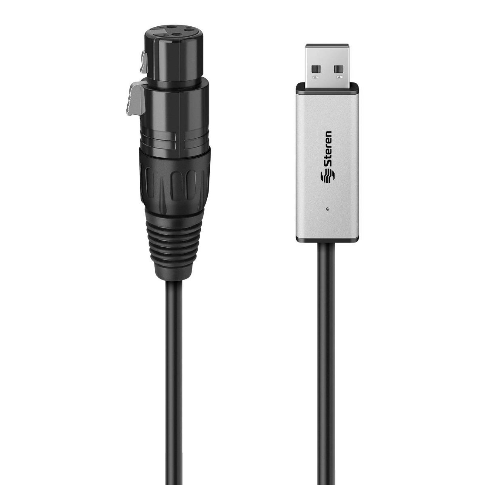 Steren Cable USB a DMX 512 para control de iluminación 