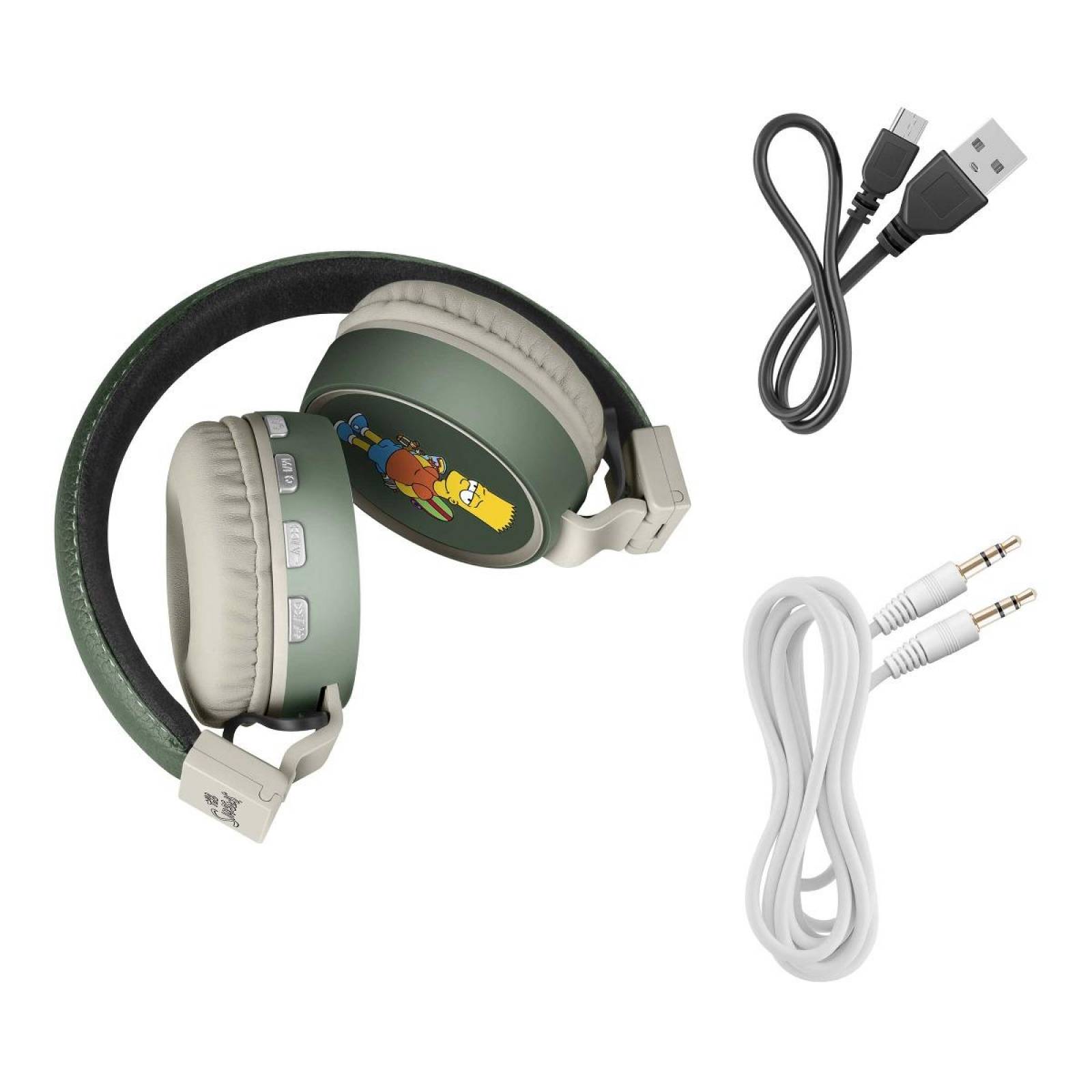 Audífonos Bluetooth con reproductor MP3 The Simpsons-Bart 
