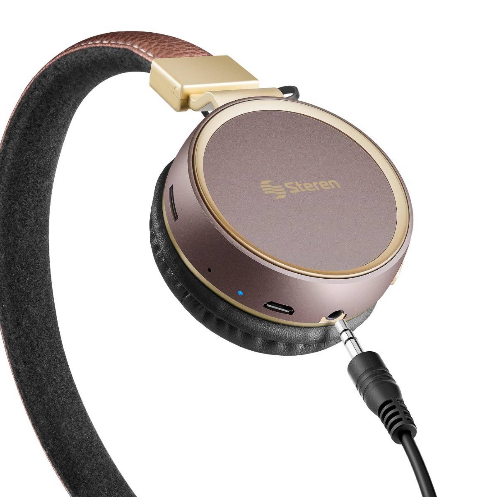 Steren Audífonos Bluetooth* Vintage con reproductor MP3 AUD-800CCAA 