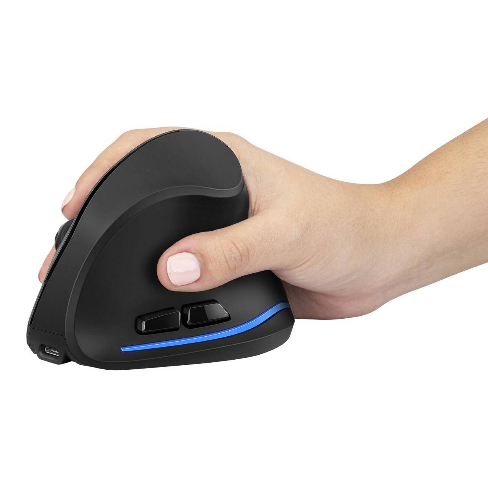 Mouse inalámbrico vertical recargable 1200/1600/2400 DPI 