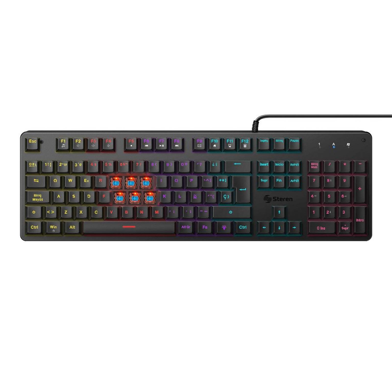 Teclado USB mecánico Gamer COM-6500 