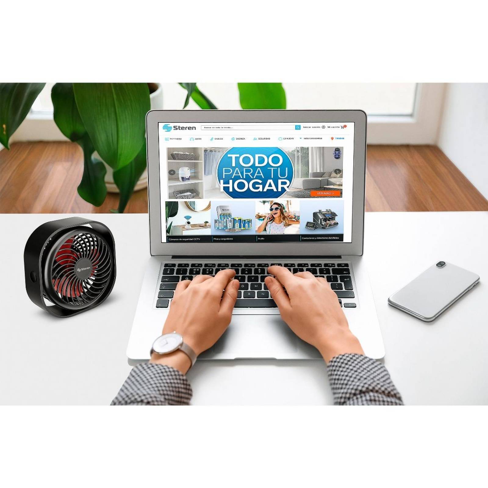 Ventilador personal inalámbrico recargable 