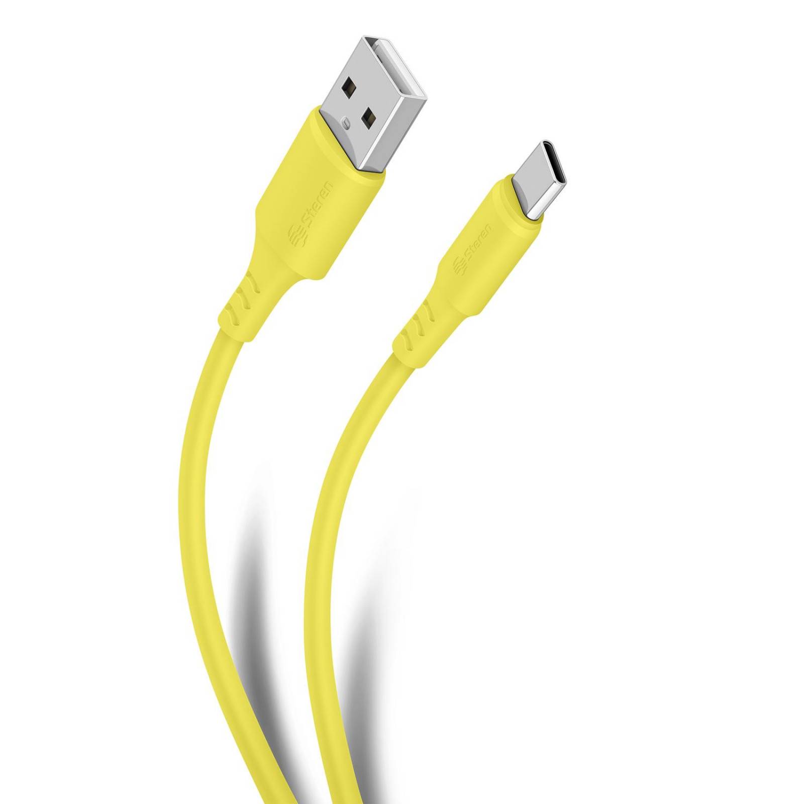 Cable USB a USB C de 1 m color amarillo 