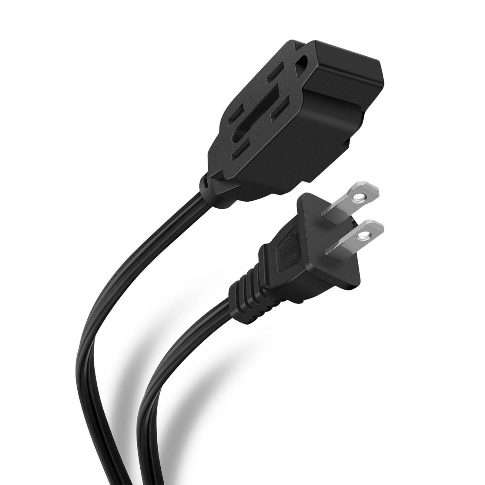 Extensión de 3 contactos, de 4 m, negra 