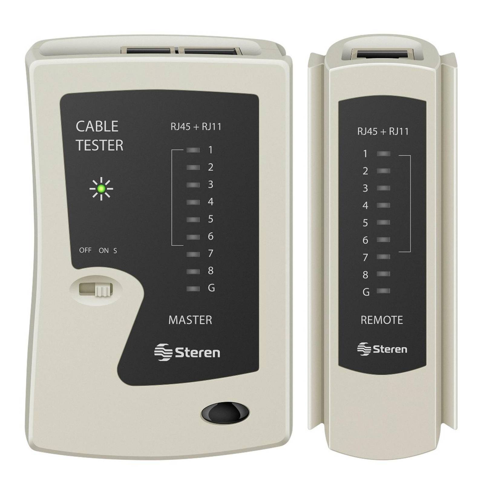 Probador de cables de red UTP, FTP, STP y telefónicos 