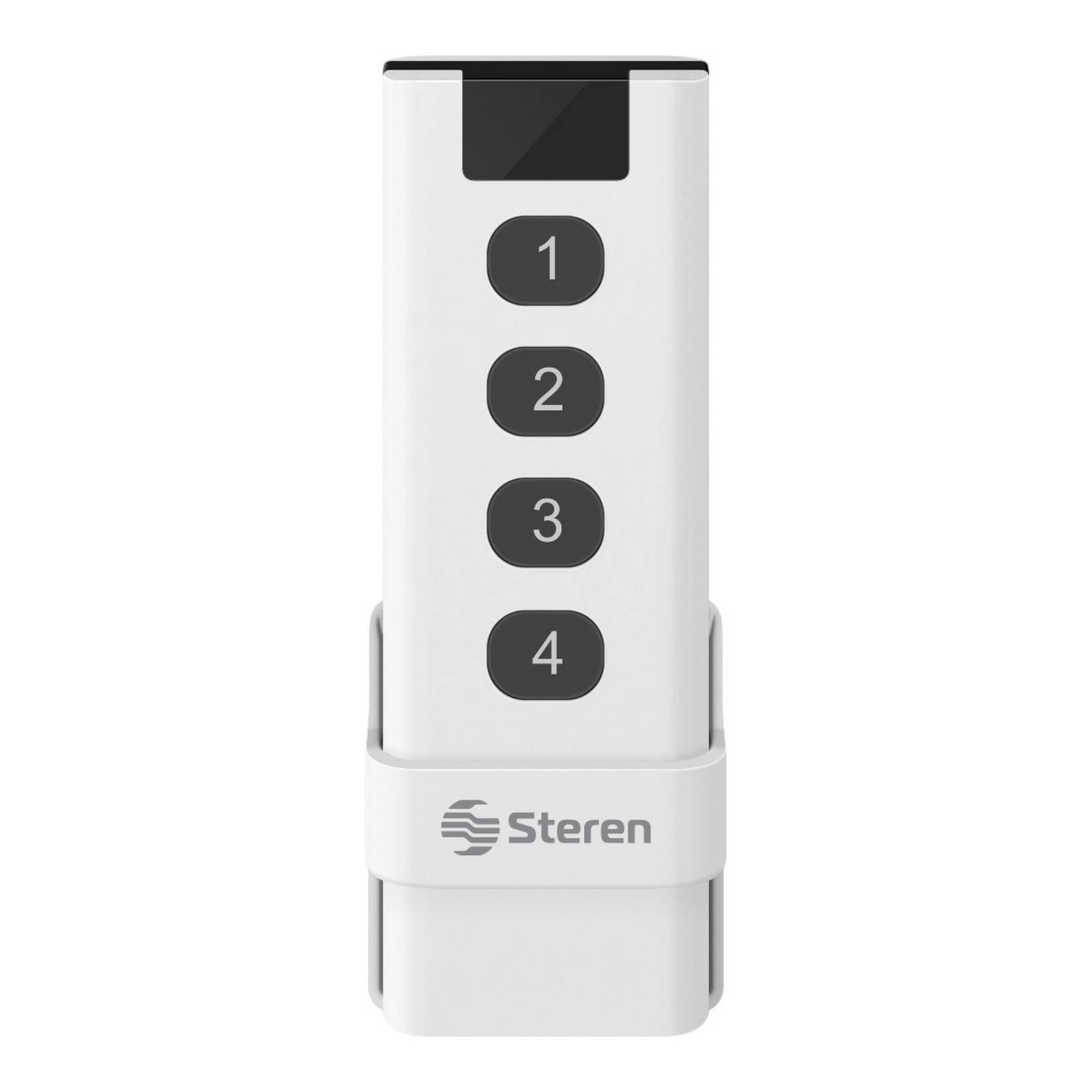 Control remoto Bluetooth* programable de 4 botones, para dispositivos Steren Home 