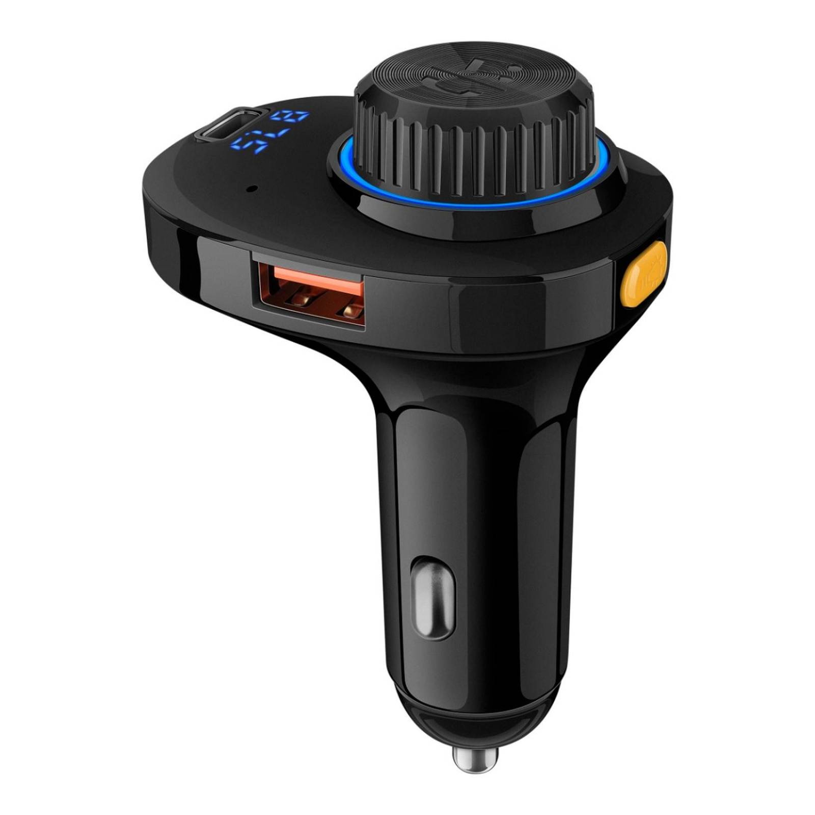 Manos libres Bluetooth* y transmisor FM con cargador QC 18 W / PD 20 W y reproductor MP3 