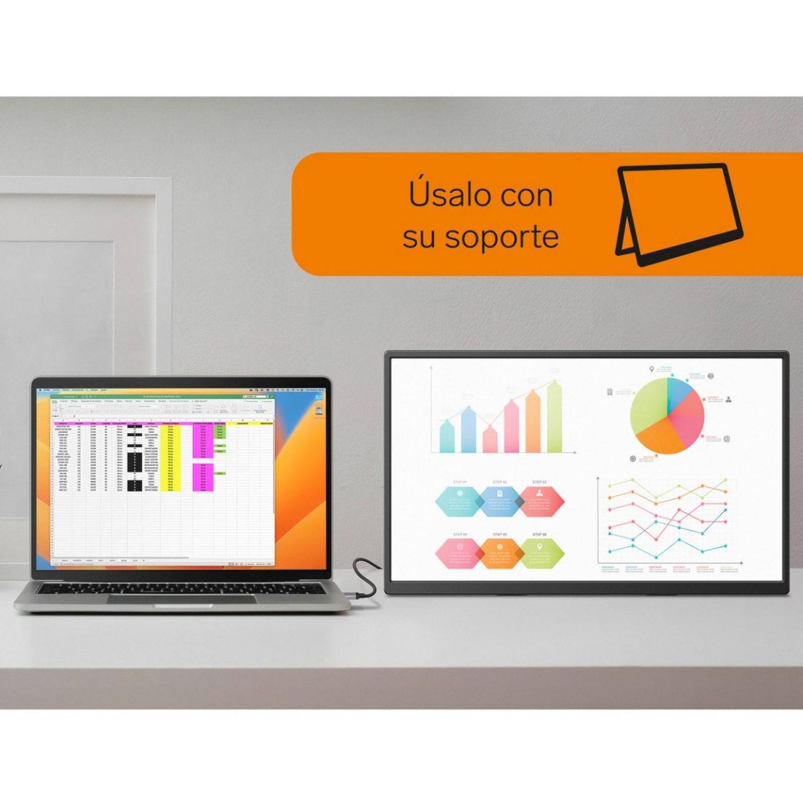 Monitor portátil HDR de 18.5 para laptop 