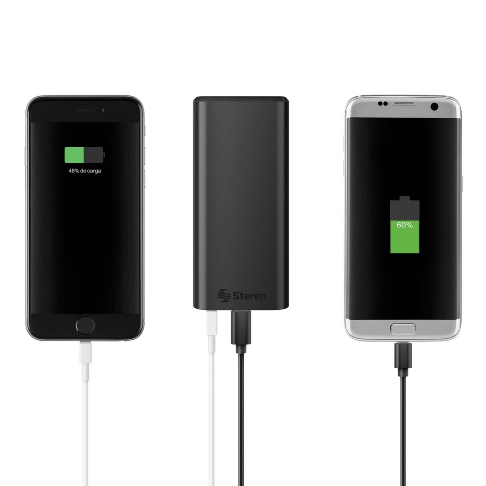 Power Bank de 18,000 mAh PD 65 W / QC 20 W con 1 salida USB C y 2 salidas USB