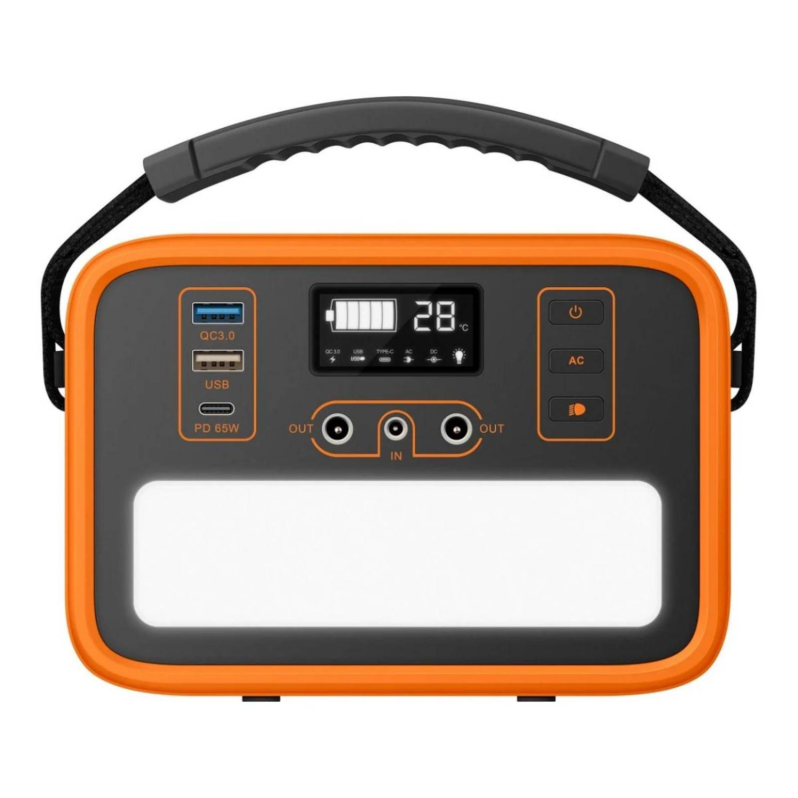 Estación de energía portátil de 48,000 mAh con inversor de corriente de 150 W (110 Vca) 