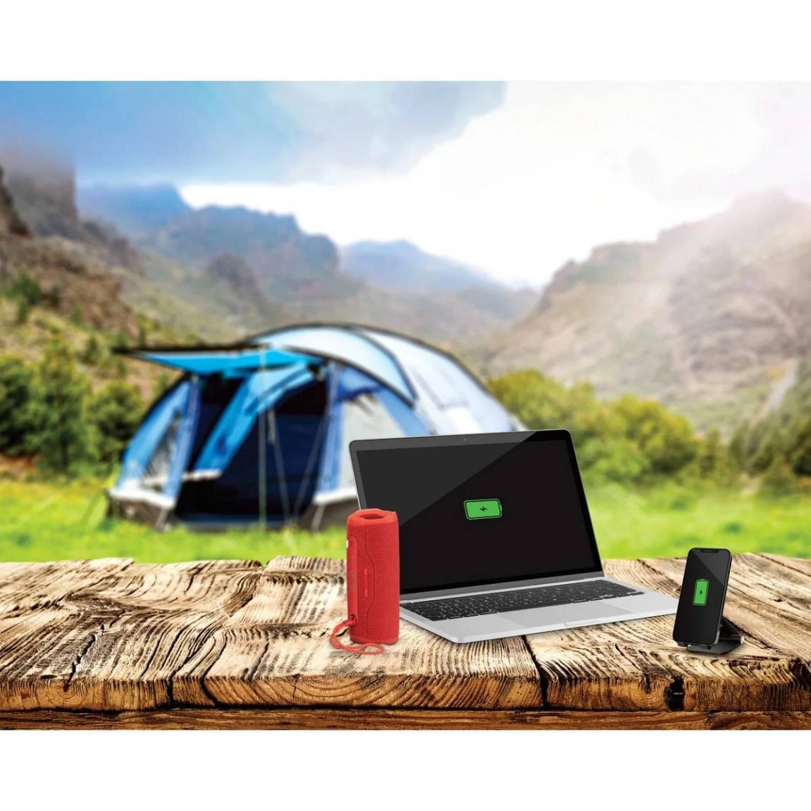 Estación de energía portátil de 48,000 mAh con inversor de corriente de 150 W (110 Vca) 