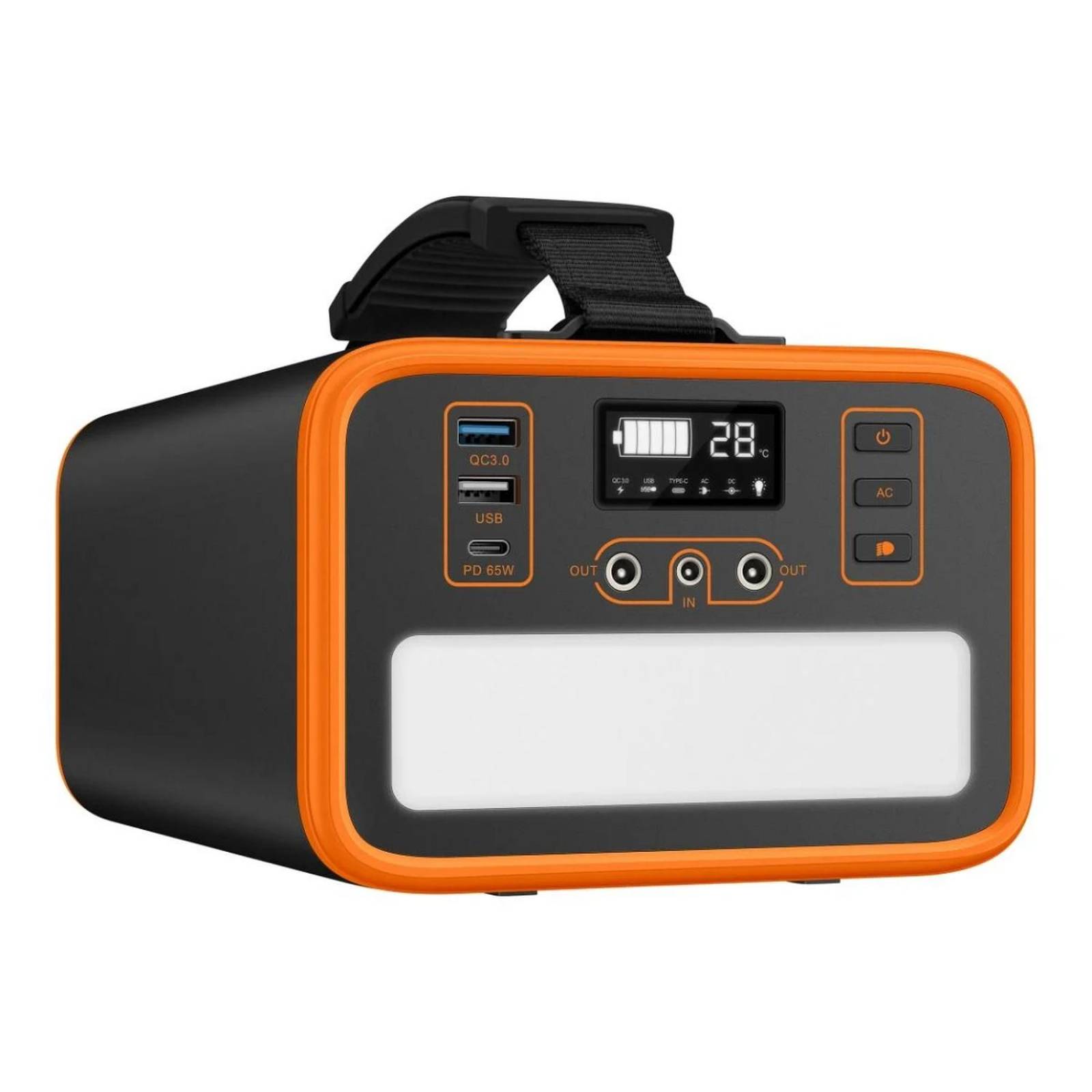 Estación de energía portátil de 92,000 mAh con inversor de corriente de 300 W (110 Vca) 