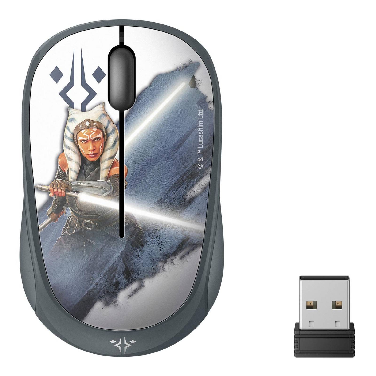 Mini mouse inalámbrico 1 200 DPI Star Wars modelo Ahsoka .