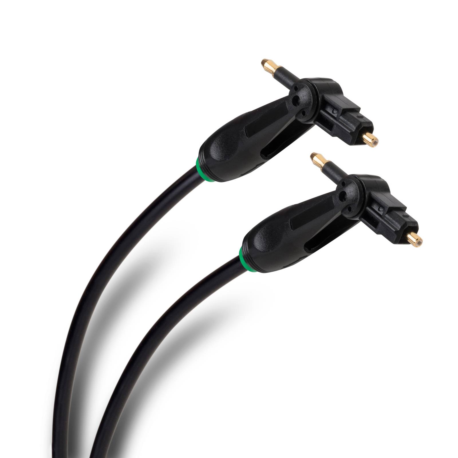 Cable Toslink/miniplug de fibra óptica para audio digital, de 2 m