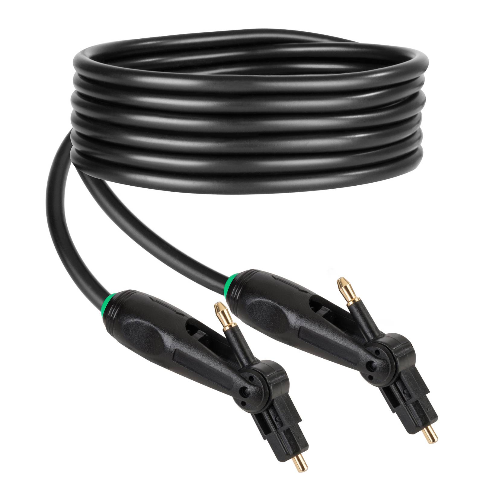 Cable Toslink/miniplug de fibra óptica para audio digital, de 2 m