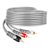 Cable reforzado plug 3,5 mm a 2 plug RCA de 1,8 m