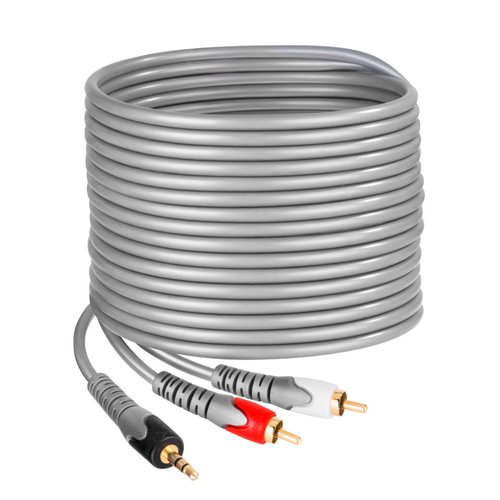 Cable AUX plug 3,5 mm a 2 plugs RCA