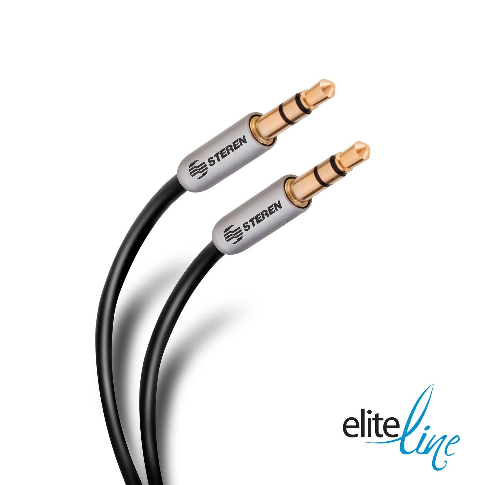 Cable auxiliar ultra delgado plug a plug 3,5 mm de 90 cm