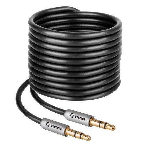 Cable auxiliar ultra delgado plug a plug 3,5 mm de 1,8 m