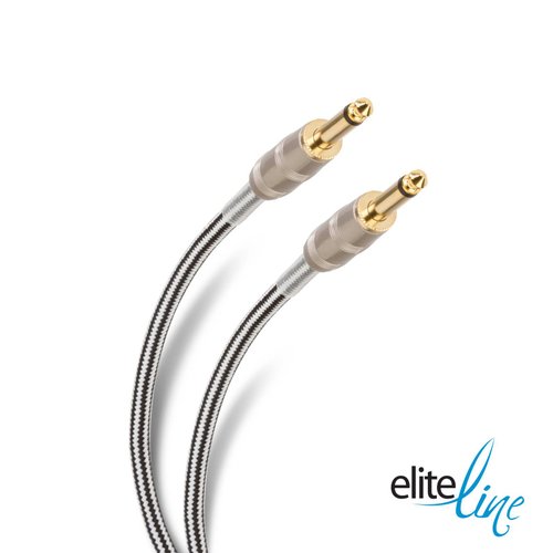 Cable de audio tipo cordón plug a plug 6,3 mm monoaural de 7,2 m