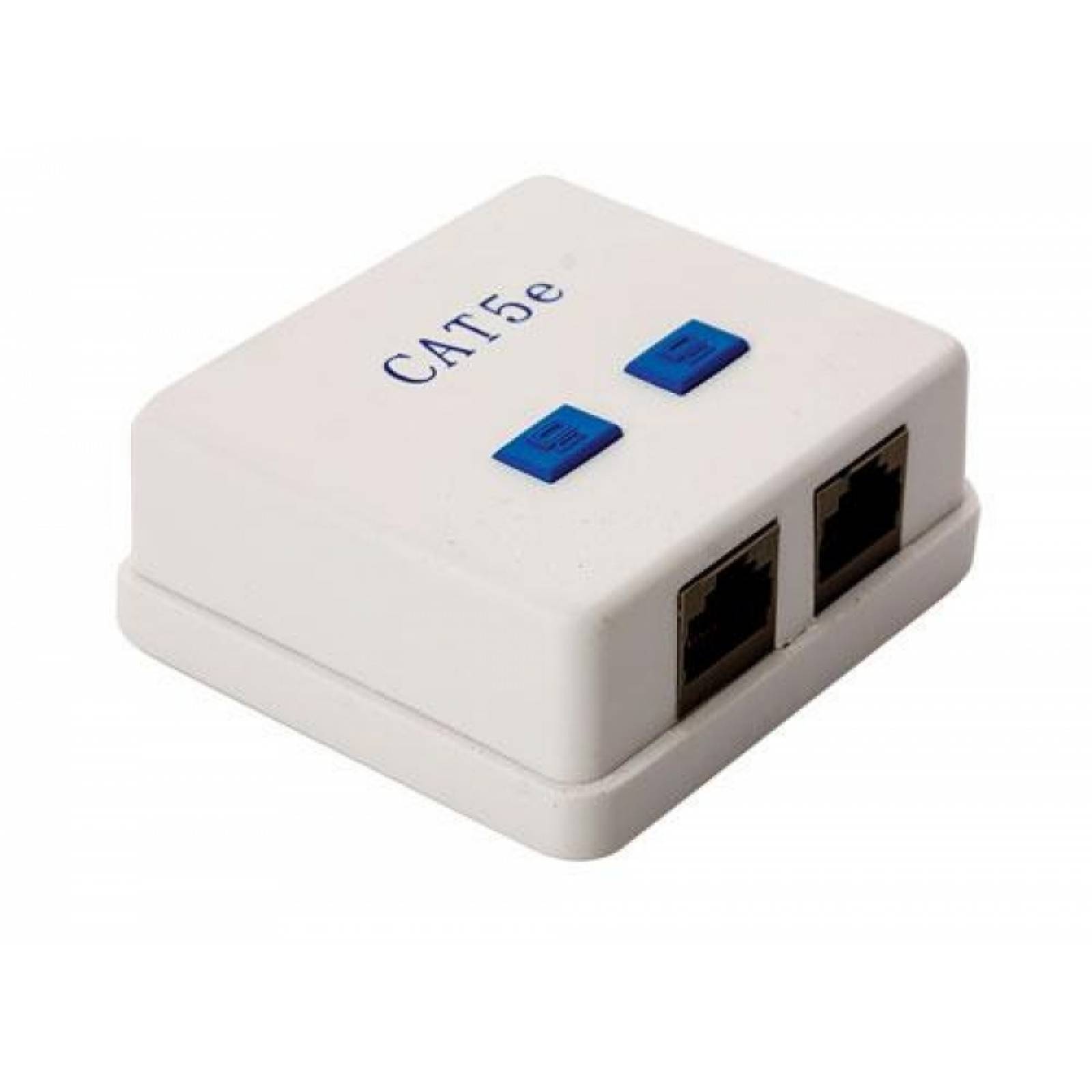 Roseta doble RJ45 CAT 5e