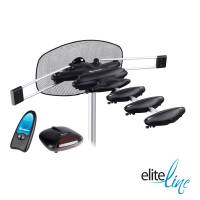 Antena Uhf Aérea Con Rotor Y Booster, De 5 Elementos Hd