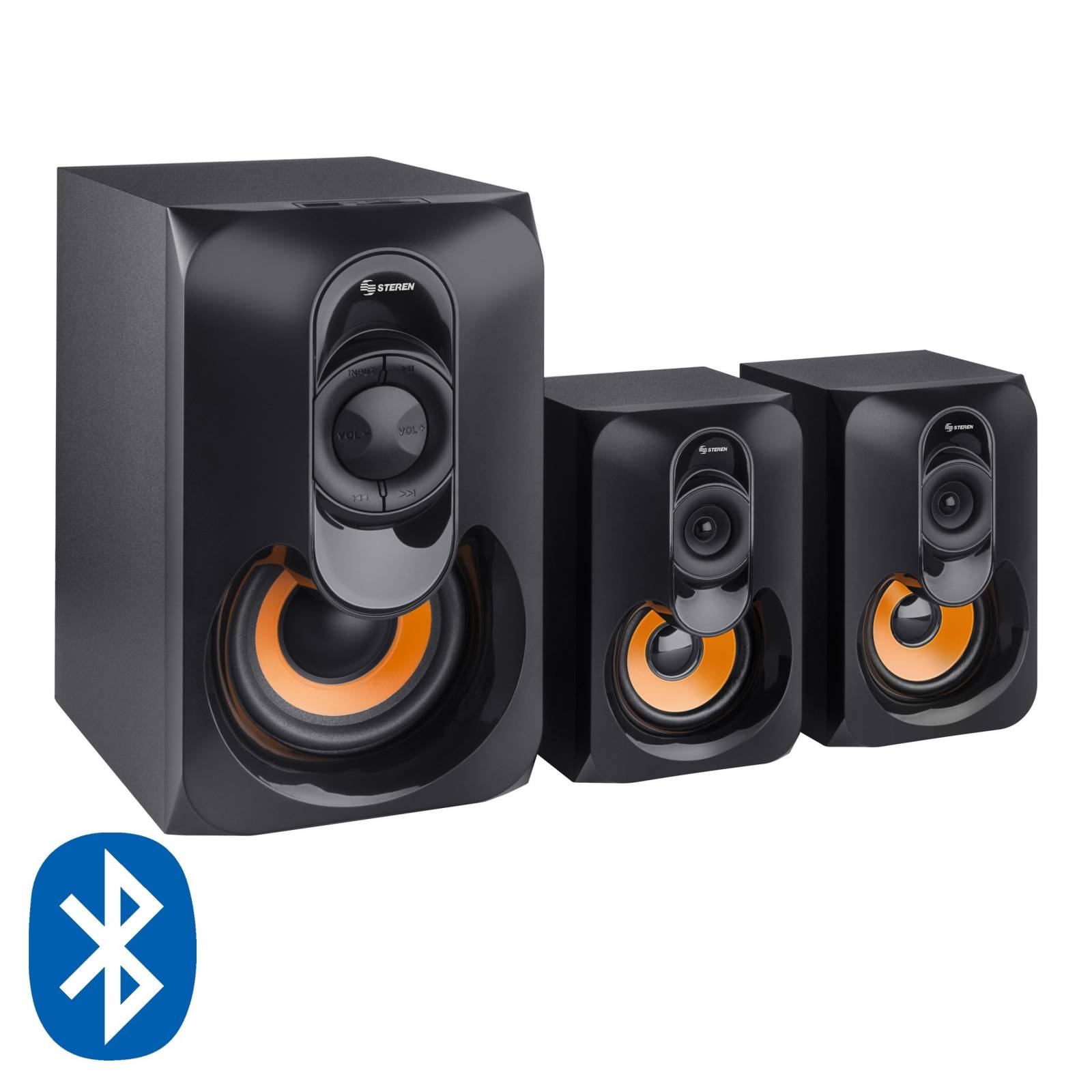 Sistema multimedia de audio 2.1 600 W PMPO Bluetooth